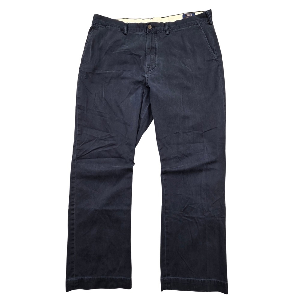 Polo Ralph Lauren Chino Classic Fit Twill Pants Navy Blue Mens 38x30 Cotton